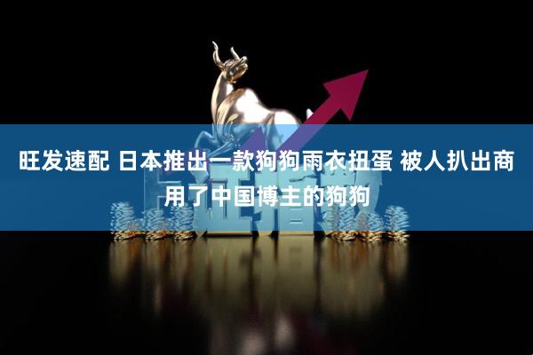 旺发速配 日本推出一款狗狗雨衣扭蛋 被人扒出商用了中国博主的狗狗