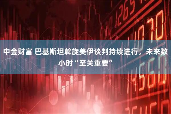 中金财富 巴基斯坦斡旋美伊谈判持续进行，未来数小时“至关重要”