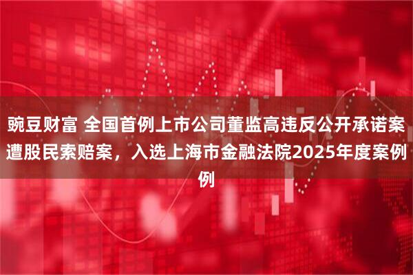 豌豆财富 全国首例上市公司董监高违反公开承诺案遭股民索赔案，入选上海市金融法院2025年度案例